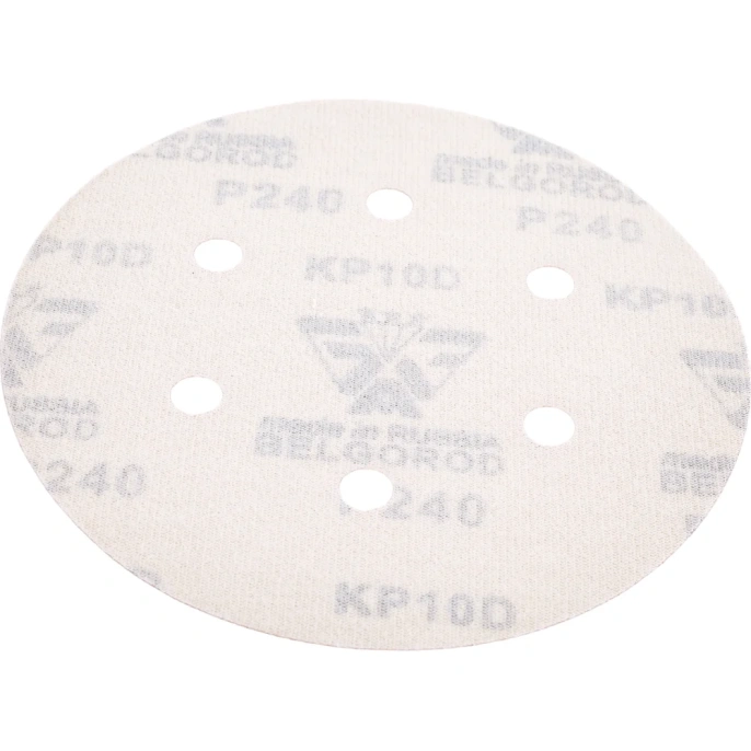 Круг шлифовальный на липучке по дереву/металлу 10 шт. (150 мм; P240; 6 отверстий) Gigant G-1034