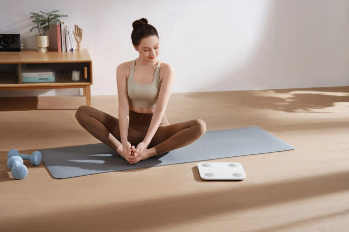 Весы напольные электронные Xiaomi Body Composition Scale S400 макс.150кг белый BHR7793GL