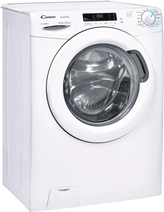 Стиральная машина Candy Smart Pro CSH41273DW/2-07, с фронтальной загрузкой, 7кг, 1200об/мин, с паром