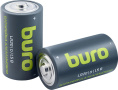 D Батарейка Buro Alkaline LR20,  2 шт. 18000мAч