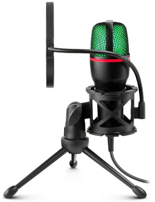 Игровой стрим микрофон Defender Forte GMC 300 USB, провод 1.5 м 64631