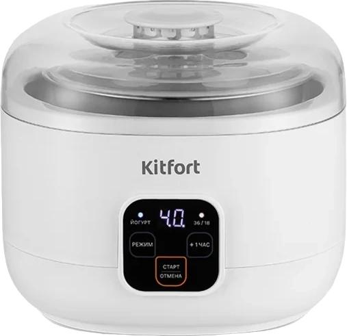 Йогуртница Kitfort КТ-6082 15Вт 1б. 1000мл упр.:электрон. белый