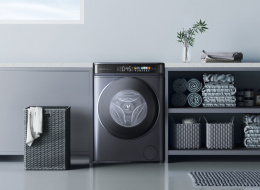 Стирально-сушильная машина Viomi Master 2 Pro (WD10FT-B6E) (отдельностоящая, сушка: естественная конденсация, загрузка для стирки: до 10 кг, загрузка для сушки: до 6 кг, отжим: 1400 об/мин, глубина: 49 см (с люком 58 см), энергопотребление B, 14 программ,