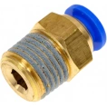 Фитинг 6 мм с наружной металлической резьбой R1/4" CDC Pneumatics PC 0602