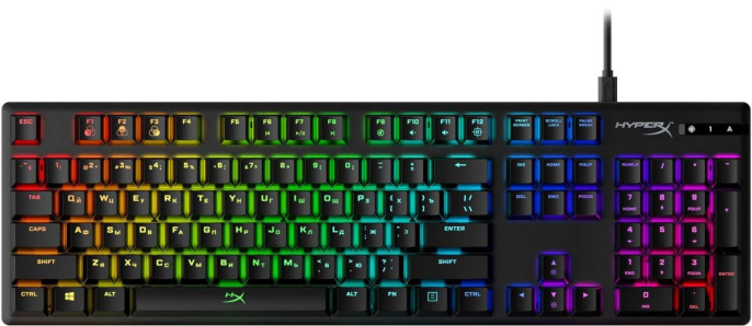 Клавиатура HyperX Alloy Origins механическая черный USB for gamer LED 4P4F6AA#ABA