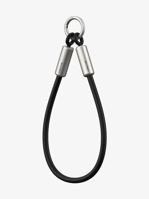 Ремешок на запястье с кабелем CABLETIME CU46B (CT-CL60-ASB) 0.3м USB-C PD60W черный