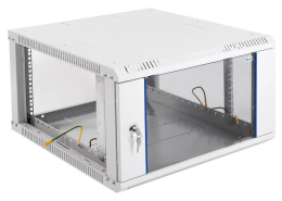 Шкаф коммутационный ЦМО ШРН-ЭКОНОМ ШРН-Э-6.650-9005 настенный 6U 600x650мм пер.дв.стекл 65кг черный 600мм