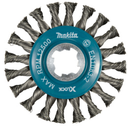 Щетка проволочная дисковая (115 мм; 0.5 мм; X-lock; толстые пучки) Makita D-73405