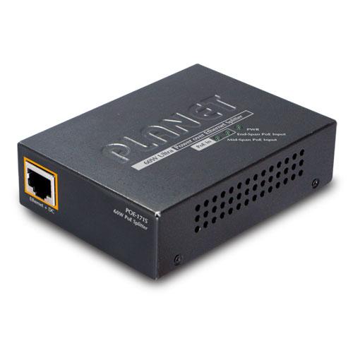 Сплиттер PoE PLANET Single Port 10/100/1000Mbps Ultra POE Spliter 12V/19V/24V POE-171S