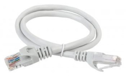 Патч-корд RJ45 UTP 5e ITK PC01-C5EU-05M PVC серый 0.5 метра