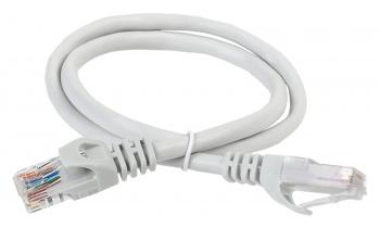 Патч-корд RJ45 UTP 5e ITK PC01-C5EU-05M PVC серый 0.5 метра