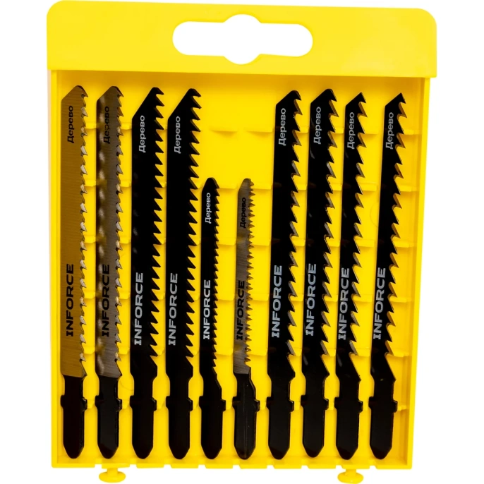 Пилки по дереву для лобзика 10 шт. Inforce 12-23-07