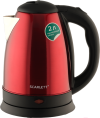 Электрочайник Scarlett SC-EK21S76 Red (1800 Вт, объем: 2 л, подставка с возможностью вращения (на 360 °), нагревательный элемент: закрытый, цвет: красный/черный)
