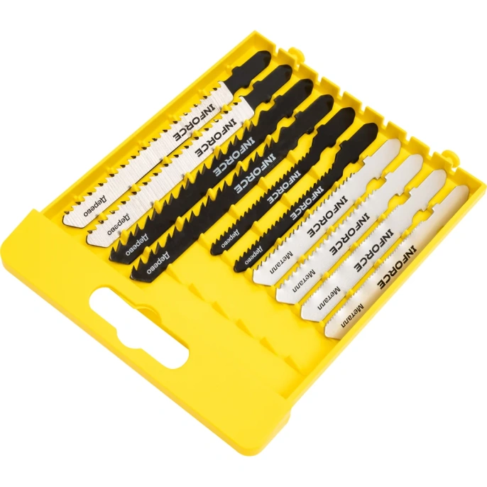 Набор пилок универсальный для лобзика 10 шт. Inforce 12-23-02