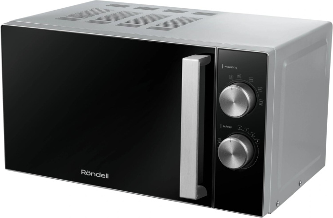 Микроволновая печь Rondell RDE-MW208, 700Вт, 20л, серебристый /черный
