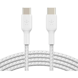 Кабель Belkin BoostCharge USB-C to USB-C Braided Cable. Длина: 1м. Цвет: белый
