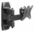 Кронштейн для телевизора Holder LCDS-5039 металлик 10"-32" макс.25кг настенный поворот и наклон LCDS-5039 METALLIC
