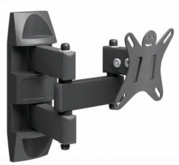 Кронштейн для телевизора Holder LCDS-5039 металлик 10"-32" макс.25кг настенный поворот и наклон LCDS-5039 METALLIC