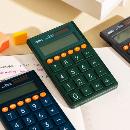 Калькулятор Deli EM130GREEN,  12-разрядный, зеленый