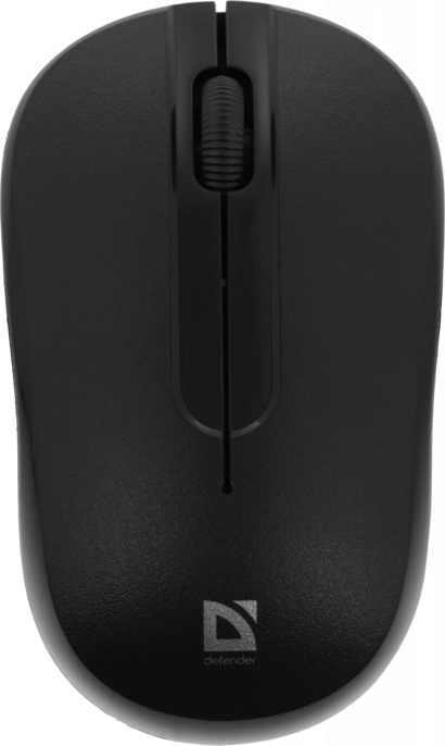 Мышь беспроводная Defender Hit MM-495, радио, оптическая, USB, 1600dpi, черный [52495]