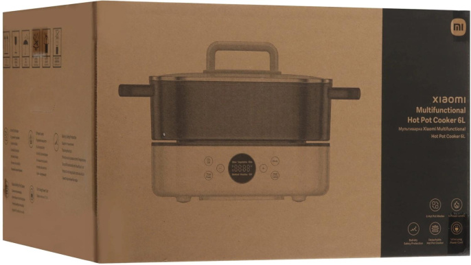 Мультиварка-электрогриль Xiaomi multiPRO Multifunctional Hot Pot Cooker 6L 6л 2000Вт белый BHR9704EU