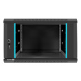 Шкаф телекоммуникационный 19" настенный 6U ExeGate EC-WM-6U.600.G.BLACK 19”, 6U, 600x600x370mm ШхГхВ , передняя дверь закаленное стекло, съемные боковые панели, пыле- и влагозащита IP23, черный RAL 9004 EX298606RUS