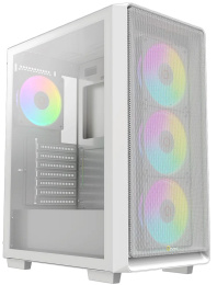 Корпус Ocypus Gamma C60 WH ARGB (Gamma-C60-WHG400XX-GL) (материал: сталь SPCC, пластик, толщина стенок: 0.45 мм, окно: закалённое стекло, 1хUSB3.0, 2хUSB2.0, Audio, без БП, 2x3.5” и 2x2.5″, 7 слотов расширения, ATX, длина видеокарты: 330 мм, высота кулера