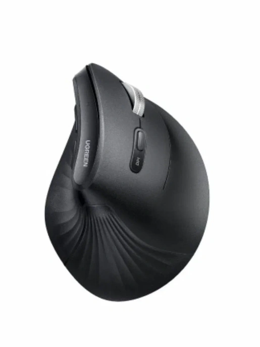 Беспроводная компьютерная мышь вертикальная UGREEN MU008Smini 85310 Dual-mode Wireless Vertical Mouse 2.4 GHz&BT. Цвет: черный (85310_)