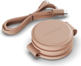 Переносное зарядное устройство Satechi Qi2 OntheGo 3-in-1 Wireless Charger. Цвет: нежно-розовый (ST-QTG31R)