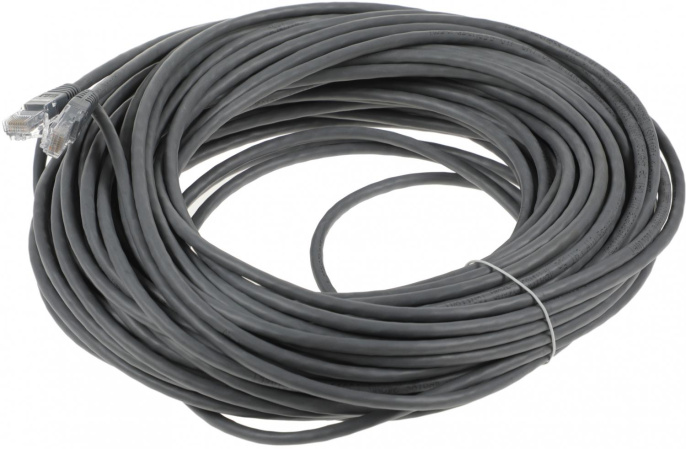 Патч-корд Ningbo cat.5E molded 30м серый RJ-45 m -RJ-45 m