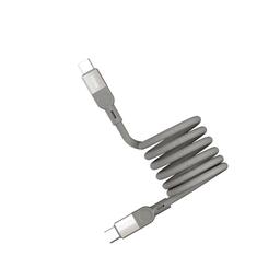 Кабель Momax Mag.Link DC35L USB-C-USB-C 100W 1м Титановый магнитный, USB 2.0, PD 3.0, материал: нейлон, алюминий