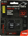 Micro SecureDigital 32Gb QUMO QM32GMICSDHC10U3 {MicroSDHC Class 10 UHS-I U3, SD adapter}