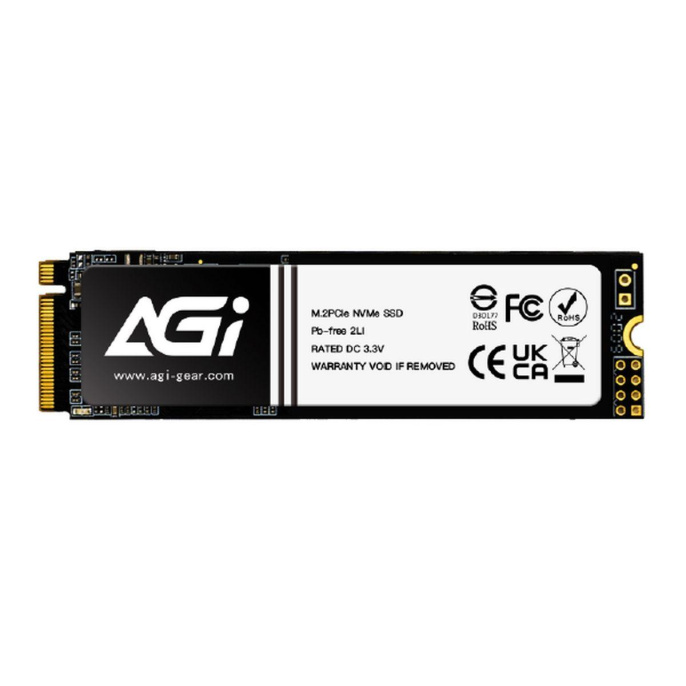 SSD накопитель AGI AI198 AGI512G83AI198 512ГБ, M.2 2280, PCIe 3.0 x4, NVMe, M.2, oem