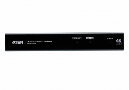 ATEN VC486-AT-G Конвертер, 3G/6G/12G/HD-SDI HDMI+AUDIO, BNC HDMI+BNC+2xRCA, Female, DC 5V, макс.разр.HDMI 3840x2160 60Hz;SDi 4K DCI 25p;частота верт.развертки до 60Гц;выбор EDID для звука