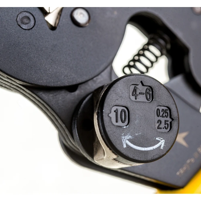 Квадратные пресс-клещи Inforce с регулировочным винтом, 0.25-10 мм2 06-19-12