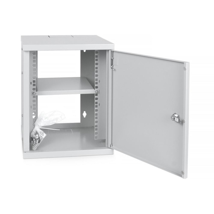 Cabeus WSC-8Um Шкаф телекоммуникационный настенный 10" 8U 326x300x405mm (ШхГхВ) дверь металл