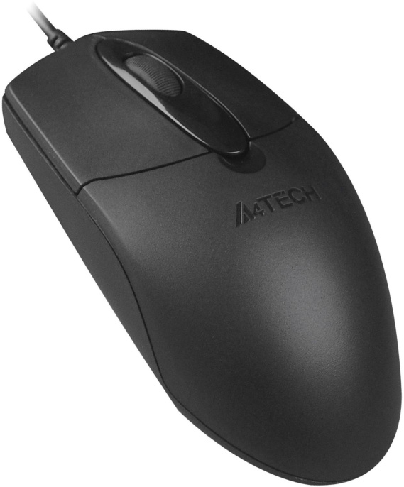 Мышь проводная A4TECH OP-720S черный (USB, 1200dpi, 3but) (OP-720S)