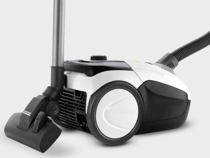 Пылесос Karcher VC 2 1.198-030.0 сухая уборка, объем фильтр-мешка: 2.8 л, радиус уборки: 7.5 м, фильтр Hepa 12, насадки: для пола, щелевая, насадка-щетка для мебели