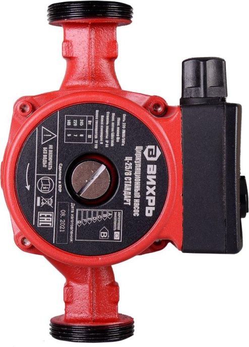 Насос циркуляционный Вихрь Ц-25/8 СТАНДАРТ 245Вт 7800л/час 68/7/11