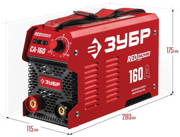 Сварочный аппарат Зубр СА-160 инвертор ММА DC 5.7кВт