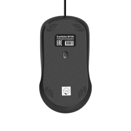 Мышь ExeGate Professional Standard M100 USB, оптическая, 1200dpi, 3D, 3 кнопки включая колесо прокрутки , длина кабеля 1,8м, черная, подсветка, RTL EX301567RUS