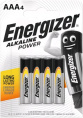 Батарейка AAA Energizer Alkaline power LR03 AAA BL4 Alkaline 1.5V 4/48/54096 4 шт. 00-00000403