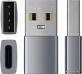 Адаптер Satechi USB Type-A to Type-C. Цвет серый космос. (ST-TAUCM)