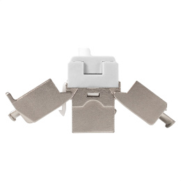 Модуль-вставка Keystone Jack RJ-45 ExeGate KJ-8P8C-SH-C6A-180-TL (Кат.6A, экранированная, 180 градусов, IDC Toolless (без инструмента)) EX297267RUS