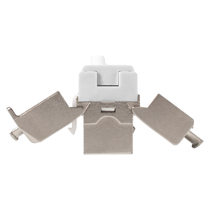 Модуль-вставка Keystone Jack RJ-45 ExeGate KJ-8P8C-SH-C6A-180-TL (Кат.6A, экранированная, 180 градусов, IDC Toolless (без инструмента)) EX297267RUS