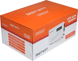Стабилизатор напряжения Smartwatt AVR Slim 1500RW 1500ВА белый 4512020310003