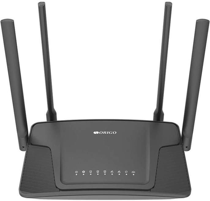 Wi-Fi роутер ORIGO OWR1530AXG, Wi-Fi 6, AX1500, 2.4/5ГГц, 3 LAN, черный [owr1530axg/a1a]