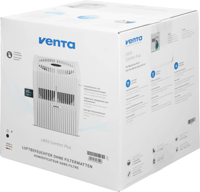 Мойка воздуха Venta Comfort plus LW25 8Вт белый LW25 COMFORT PLUS WEISS