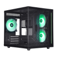 Defender Корпус компьютерный NovaCube черный,mATX,3fan,switchM/BSync