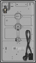 Газовая варочная панель MEFERI Glass Light MGH302, 2 конфорки, закаленное стекло, черный